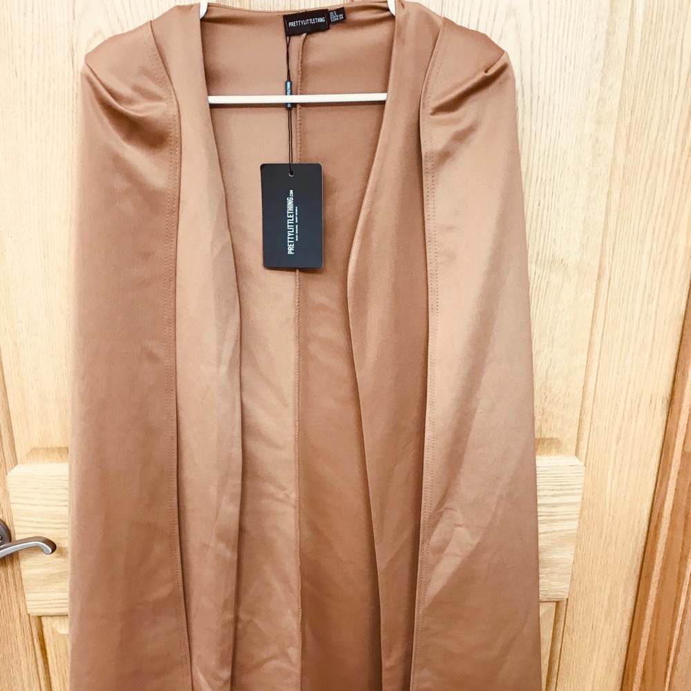 Camel cape blazer